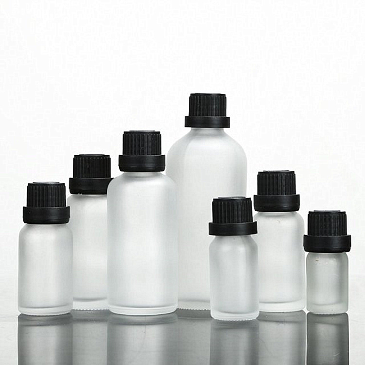 100ml Empty Bottles Glass Cosmetic Clear Glass Dropper Bottle With Black Gold Silver Child proof Cap For Essential Oil