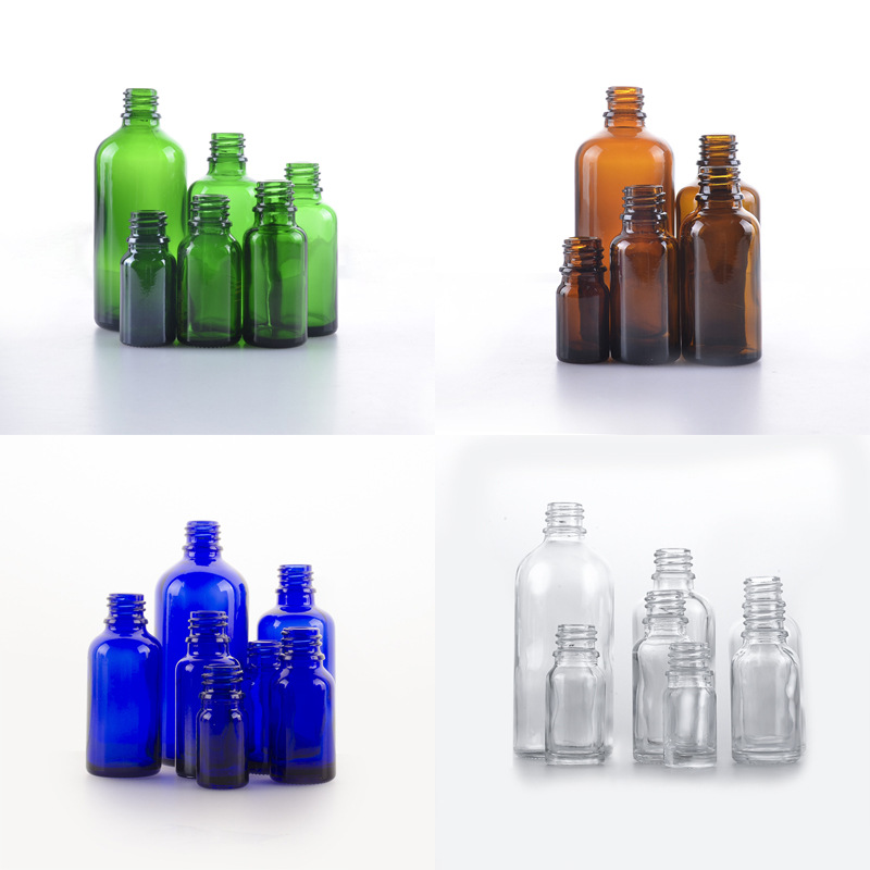 100ml Empty Bottles Glass Cosmetic Clear Glass Dropper Bottle With Black Gold Silver Child proof Cap For Essential Oil