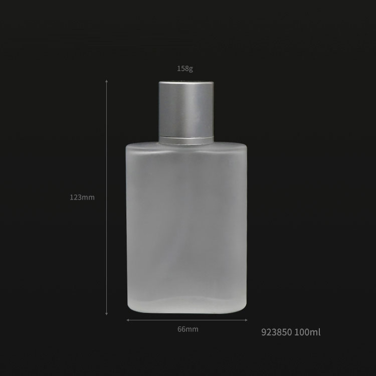 100ml Empty frosted matt perfume bottle with sliver pump sprayer