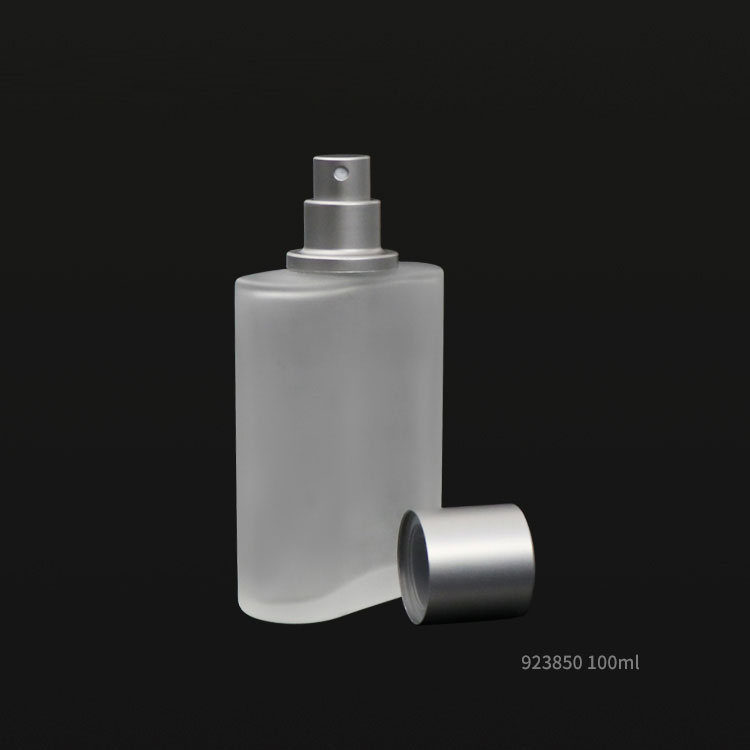 100ml Empty frosted matt perfume bottle with sliver pump sprayer