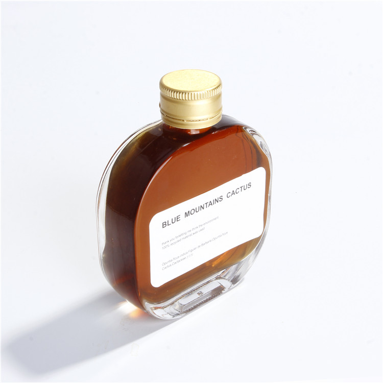 100ml Flat Cold Brew Coffee Bottle Glass Flask Bottle Juice Glass Packing Bottle