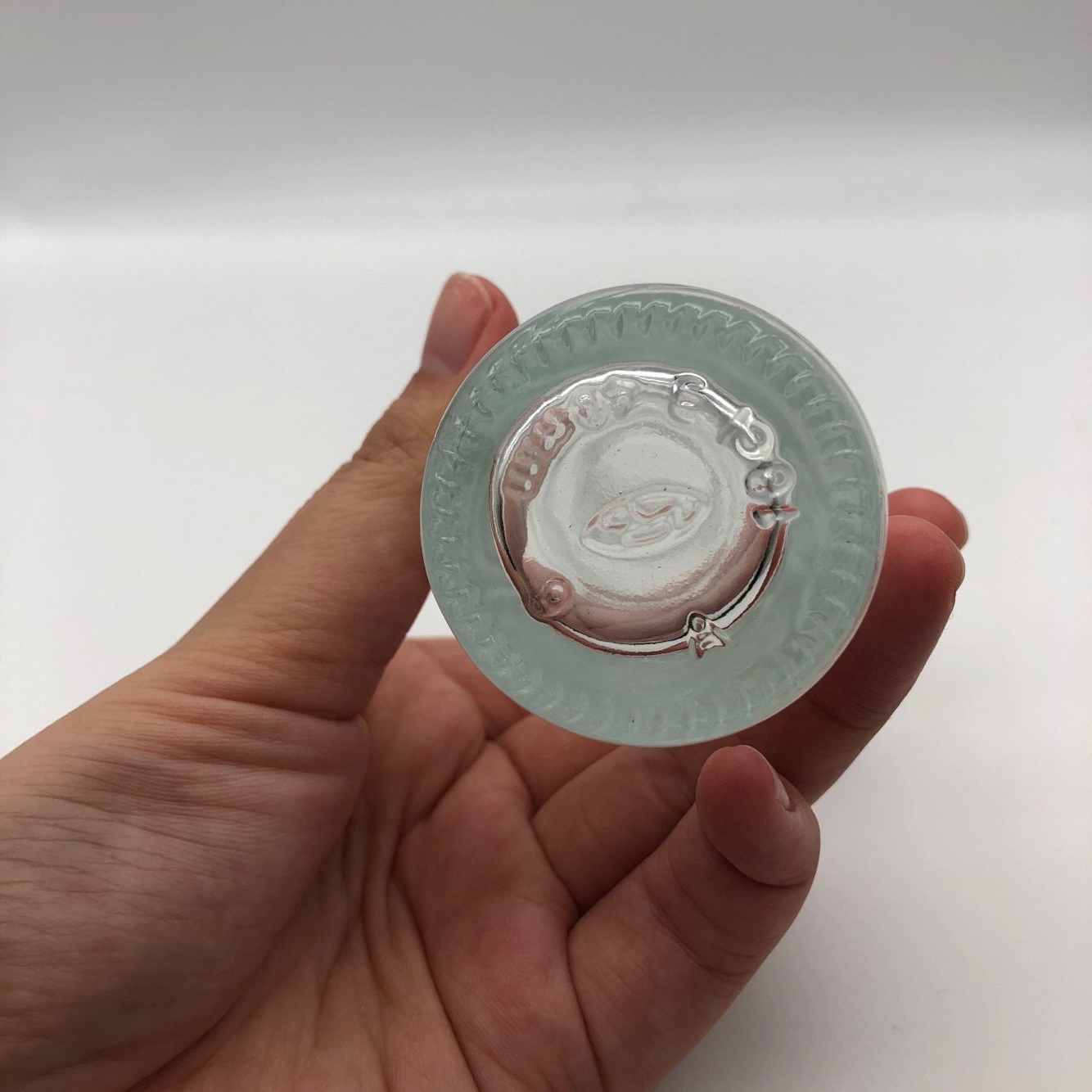 100ml Flat Shoulder Clear Round Bordolese Marasca Olive Oil Glass Bottle Screen Printing Wine Cooking Oil Screw Cap