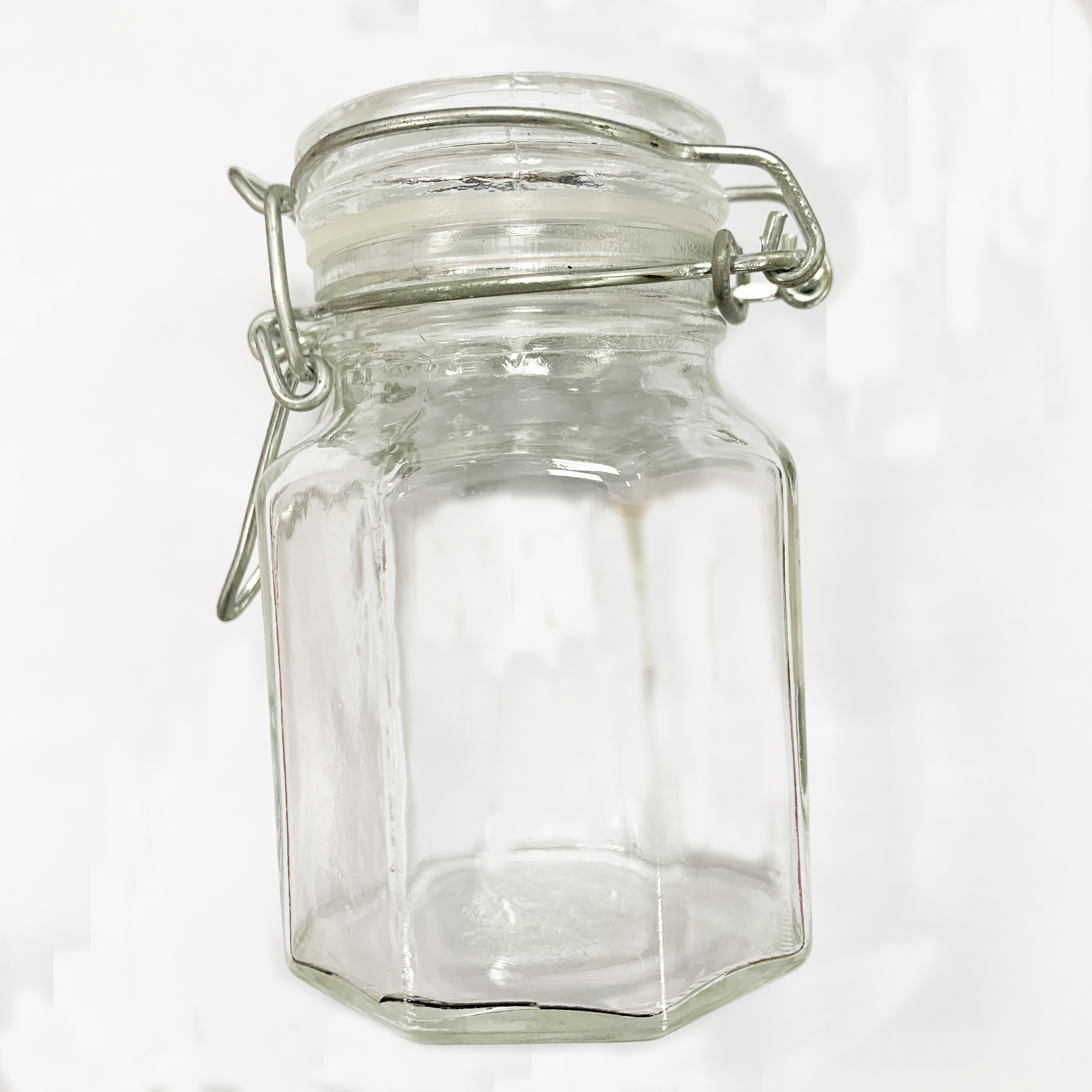 100ml Food Storage Clip Top Glass Jar for Terrine/Herb/Spice/Saffron