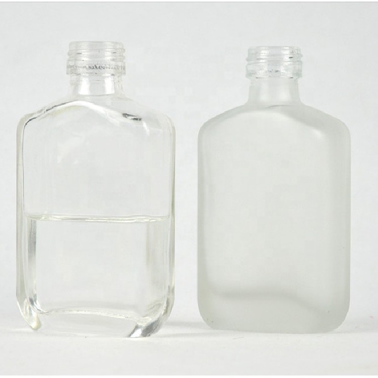 100ml Frosted Mini Wine Juice Beverage Liquid Glass Bottle with Aluminium Cap