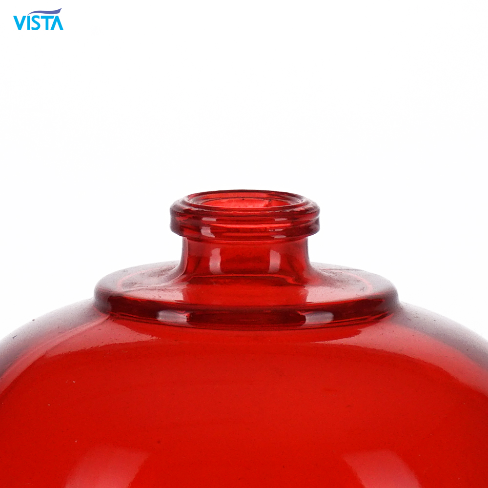 100ml Luxury High Flint Perfume Glass Bottle with Sprayed Color and Hot Stamping Silver