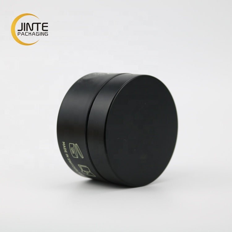 100ml Matt Black PETG Jar, 4 OZ. Plastic Cosmetic Jar