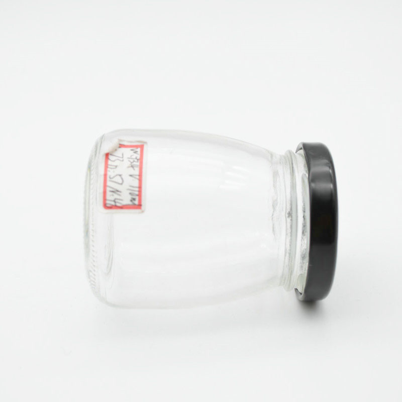 100ml Mini wholesale glass bottles with Tinplate lid pudding yogurt candy jars