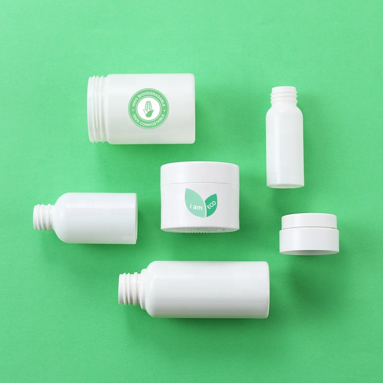 100ml PLA Biodegradable Custom Plastic Cosmetic Jar Bowl Shape Cream Container