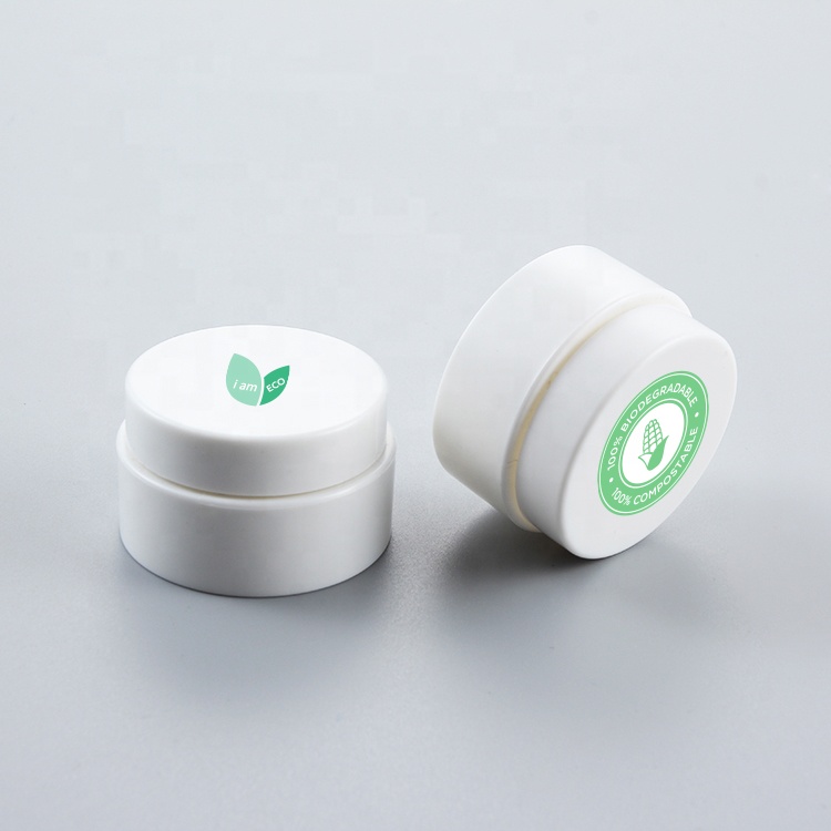 100ml PLA Biodegradable Custom Plastic Cosmetic Jar Bowl Shape Cream Container
