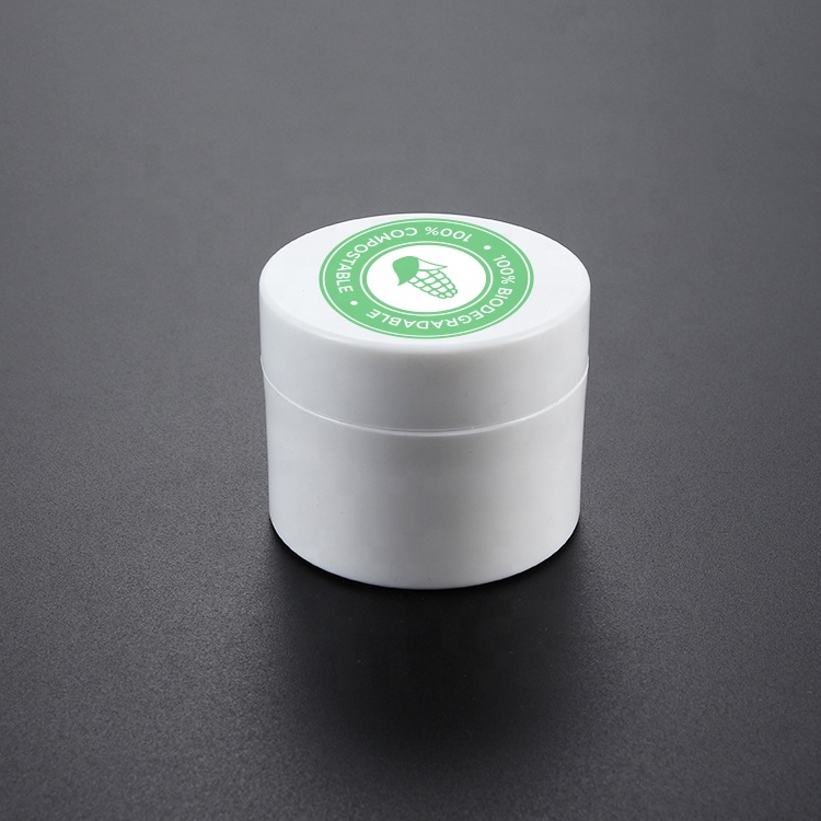 100ml PLA Biodegradable Custom Plastic Cosmetic Jar Bowl Shape Cream Container