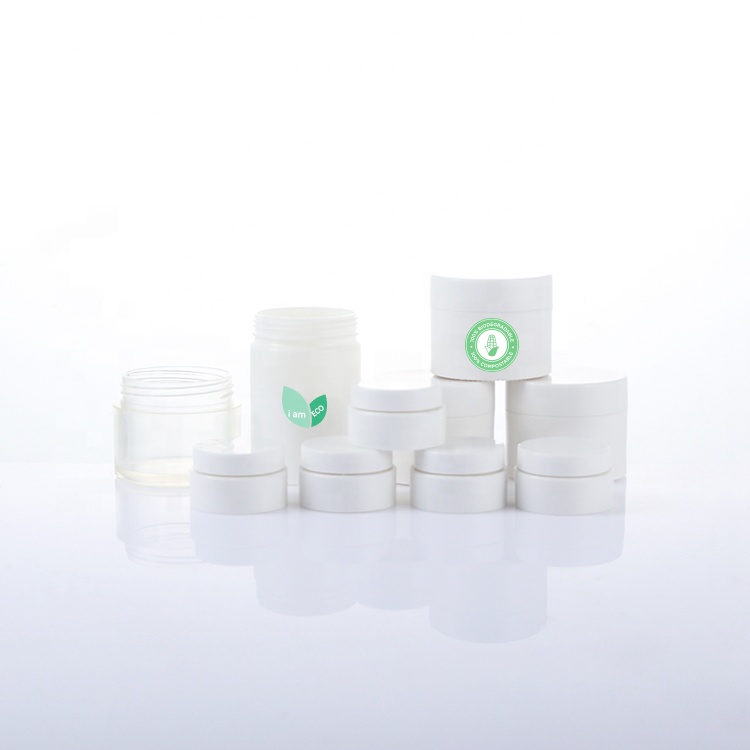 100ml PLA Biodegradable Custom Plastic Cosmetic Jar Bowl Shape Cream Container
