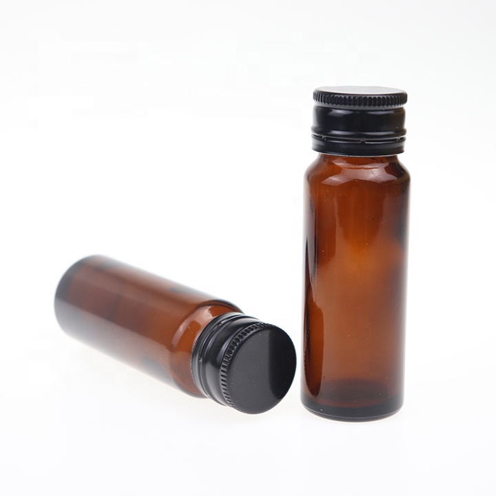 100ml Pharma Oral Liquid foundation Bottle Custom Liquid Glass Amber Round Bottle with Aluminum Cap for Medicine Liquid Syrup