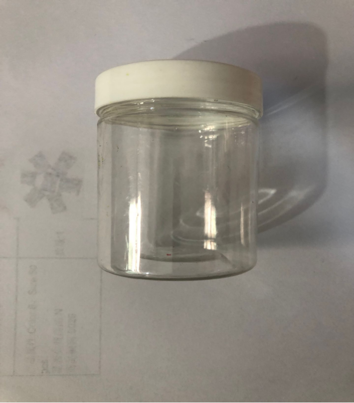 100ml Plastic Bottles White Lid Plastic Jar Loose Powder Sequins Nail Supplies Storage Container Round Bottle Transparent Cream
