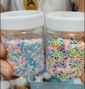 100ml Plastic Bottles White Lid Plastic Jar Loose Powder Sequins Nail Supplies Storage Container Round Bottle Transparent Cream