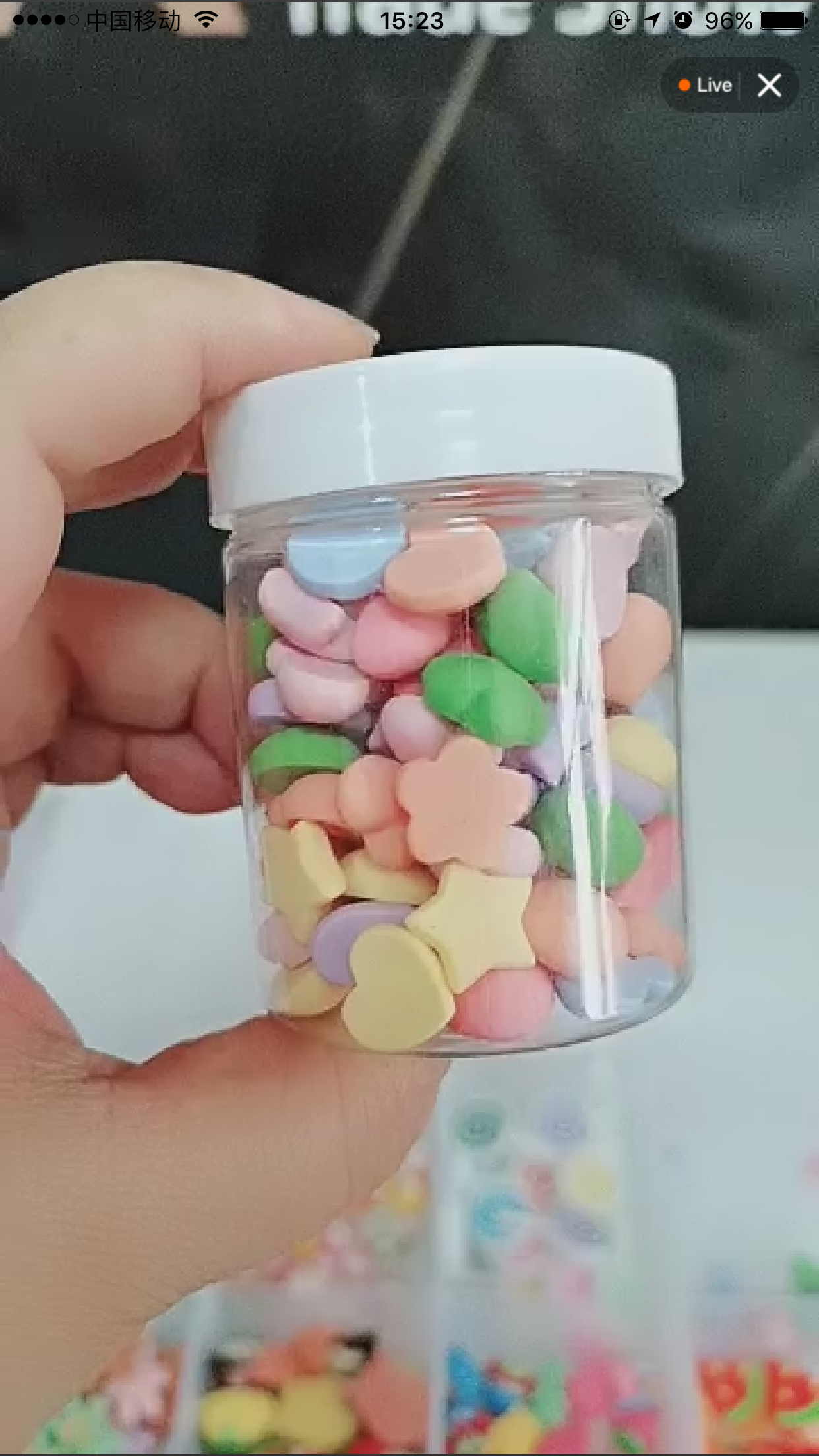 100ml Plastic Portable Cosmetic Empty Plastic Jar Pot Box Makeup Nail Art Bead Storage Container Round Bottle Transparent Cream