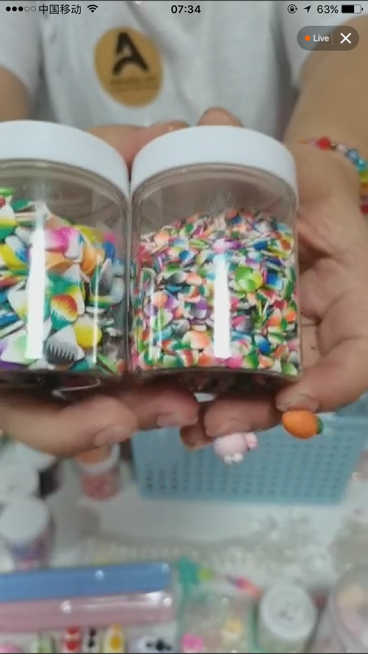 100ml Plastic Portable Cosmetic Empty Plastic Jar Pot Box Makeup Nail Art Bead Storage Container Round Bottle Transparent Cream