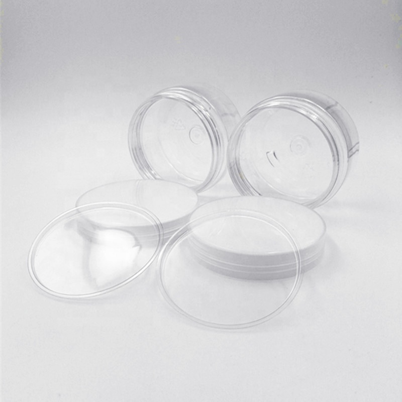 100ml Plastic Pot Jars Round Clear Leak Proof Plastic Container Jars with Lid for Eye Shadow, Nails, Paint,Jewelry