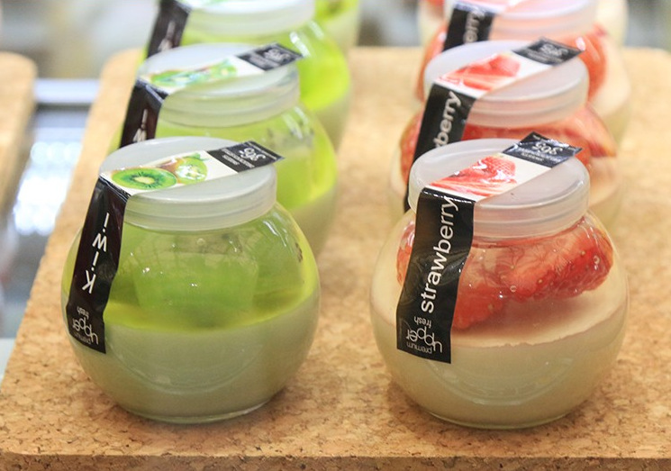 100ml Round Storage Container Milk Pudding Bottle Glass Yogurt Jars