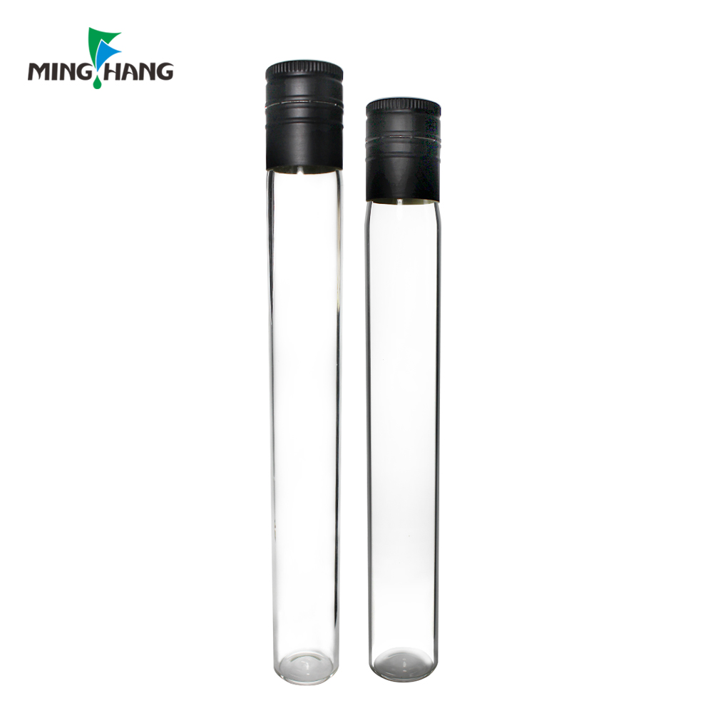100ml Tube Glass Liquor Bottle 50ml Sample Wine Bottle With Aluminum Cap