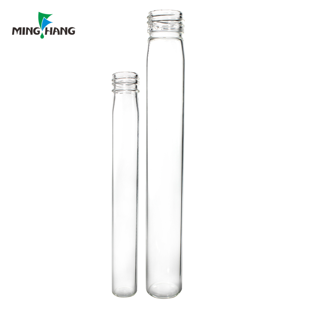 100ml Tube Glass Liquor Bottle 50ml Sample Wine Bottle With Aluminum Cap