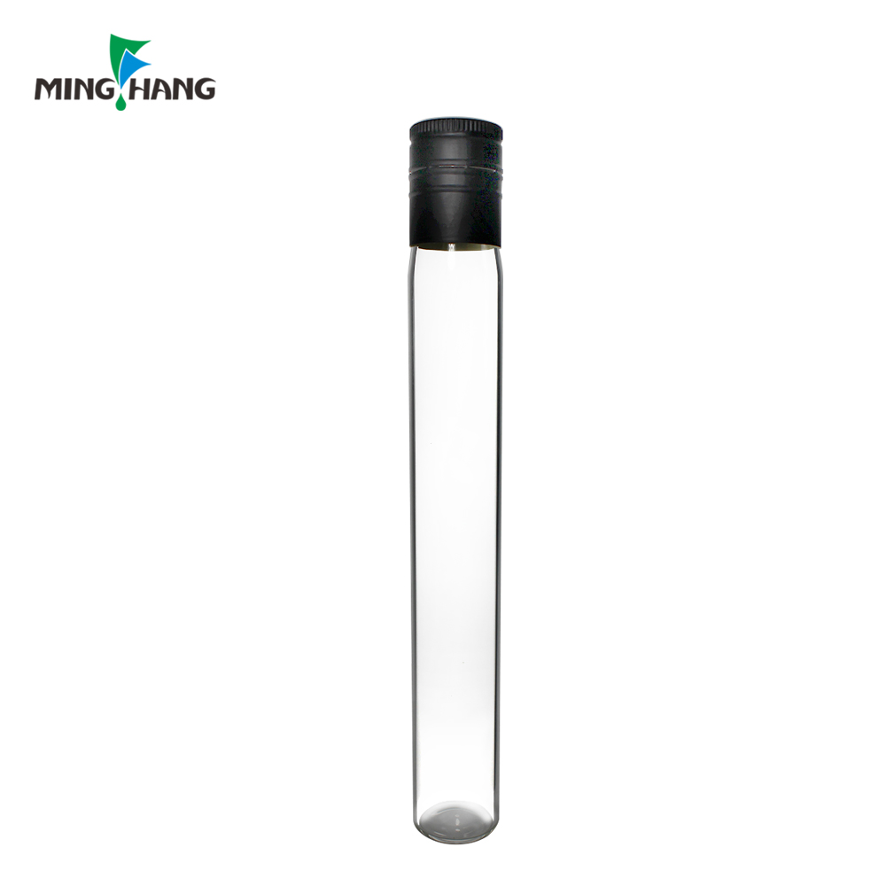 100ml Tube Glass Liquor Bottle 50ml Sample Wine Bottle With Aluminum Cap