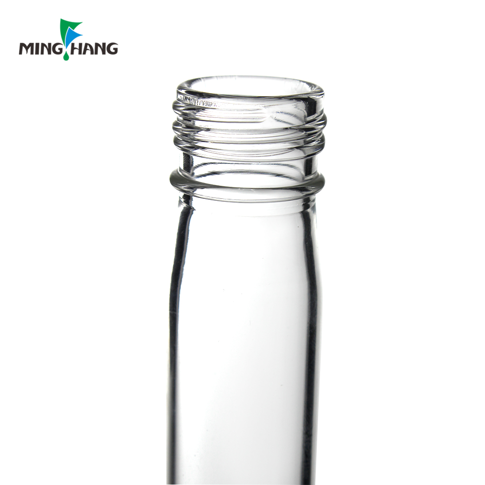 100ml Tube Glass Liquor Bottle 50ml Sample Wine Bottle With Aluminum Cap
