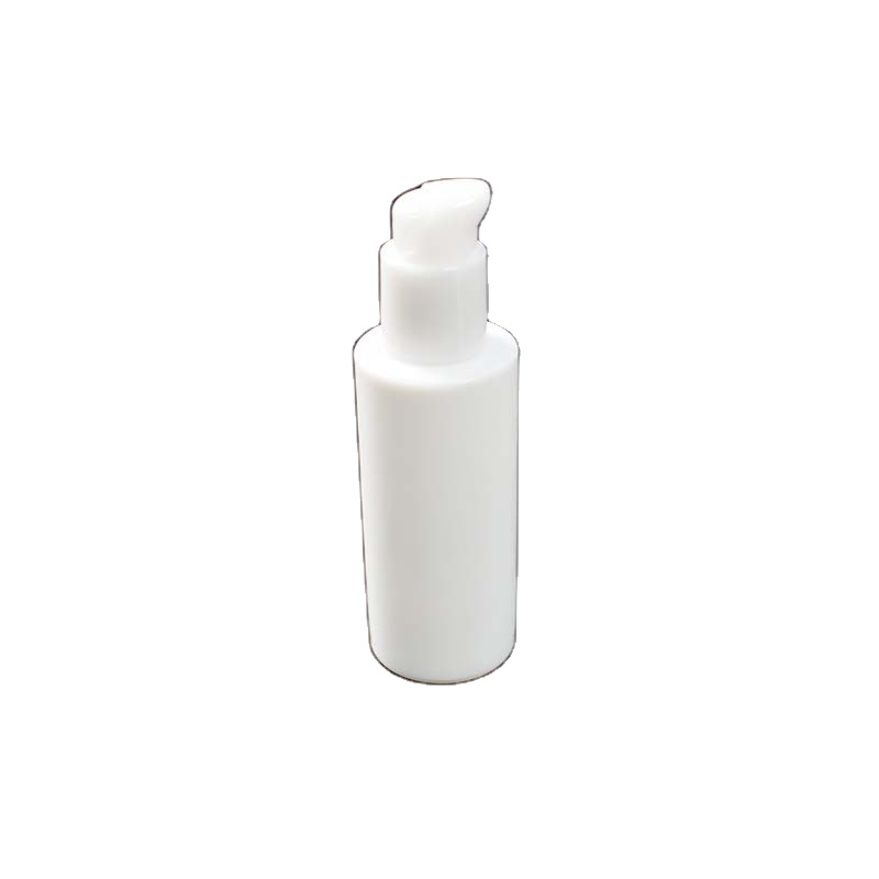 100ml  White Ceramic Opal Glass Lotion Bottles Glass liquid powder foundation bottle with pump