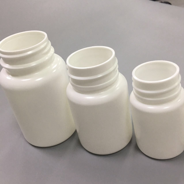 100ml White HDPE cylinder Plastic Bottles Pharmaceutical bottles