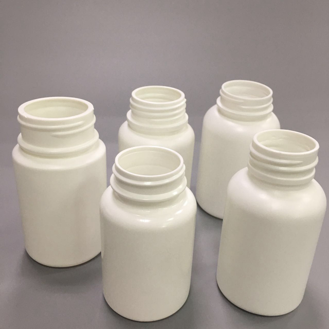 100ml White HDPE cylinder Plastic Bottles Pharmaceutical bottles