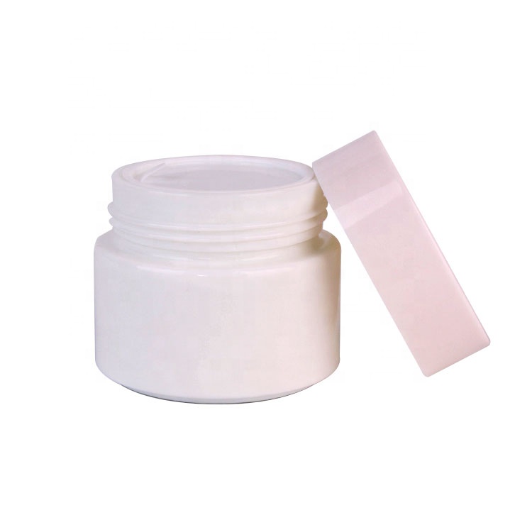 100ml White porcelain glass cosmetic face cream jar