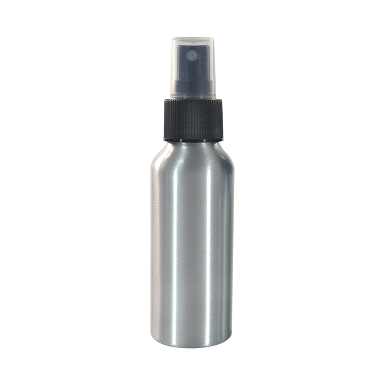 100ml aluminum cosmetic spray perfume oil bottle with pump spray mist cap wholesales