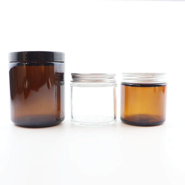 100ml amber clear candle bottle holder glass jar candle container