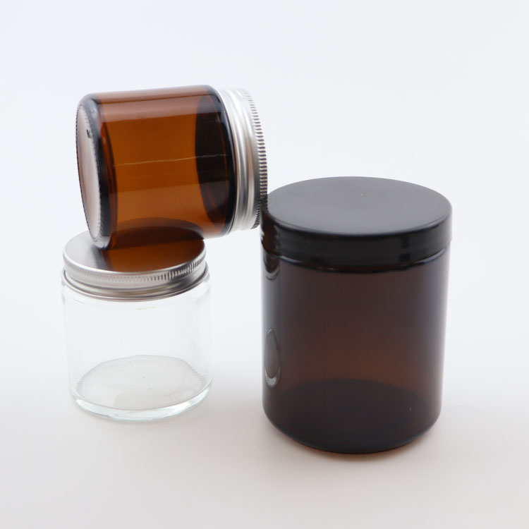 100ml amber clear candle bottle holder glass jar candle container