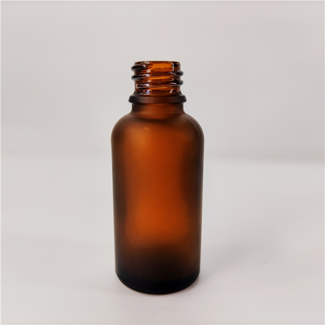 100ml amber frosted glass essential oil bottles Boston round bottle