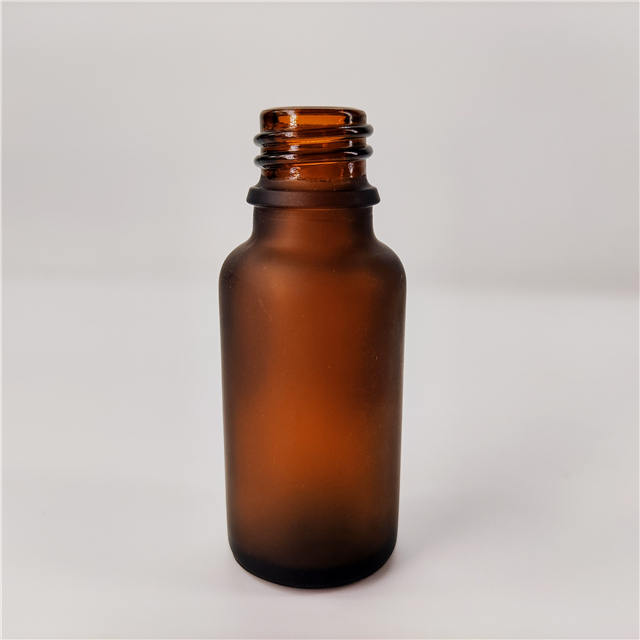 100ml amber frosted glass essential oil bottles Boston round bottle