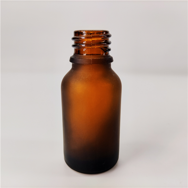 100ml amber frosted glass essential oil bottles Boston round bottle