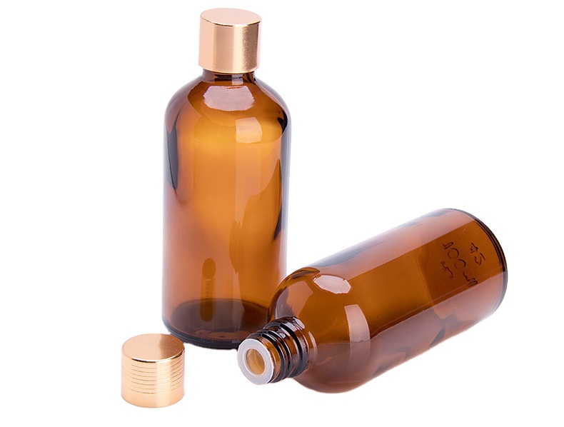 100ml amber glass essential oil bottle