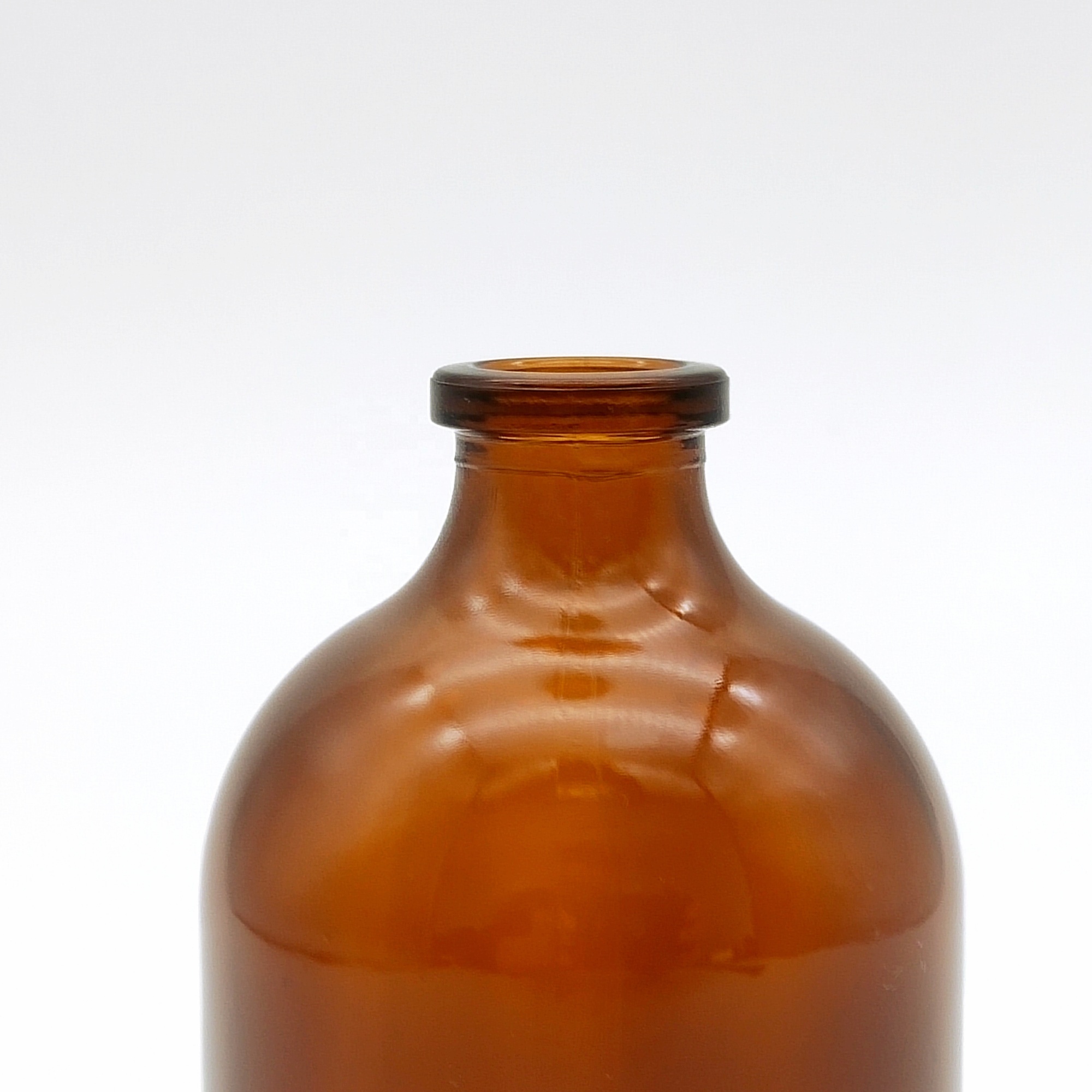 100ml amber molded glass vial