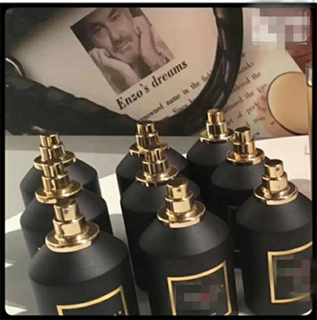 100ml black empty spray perfume glass bottle customized perfume bottles