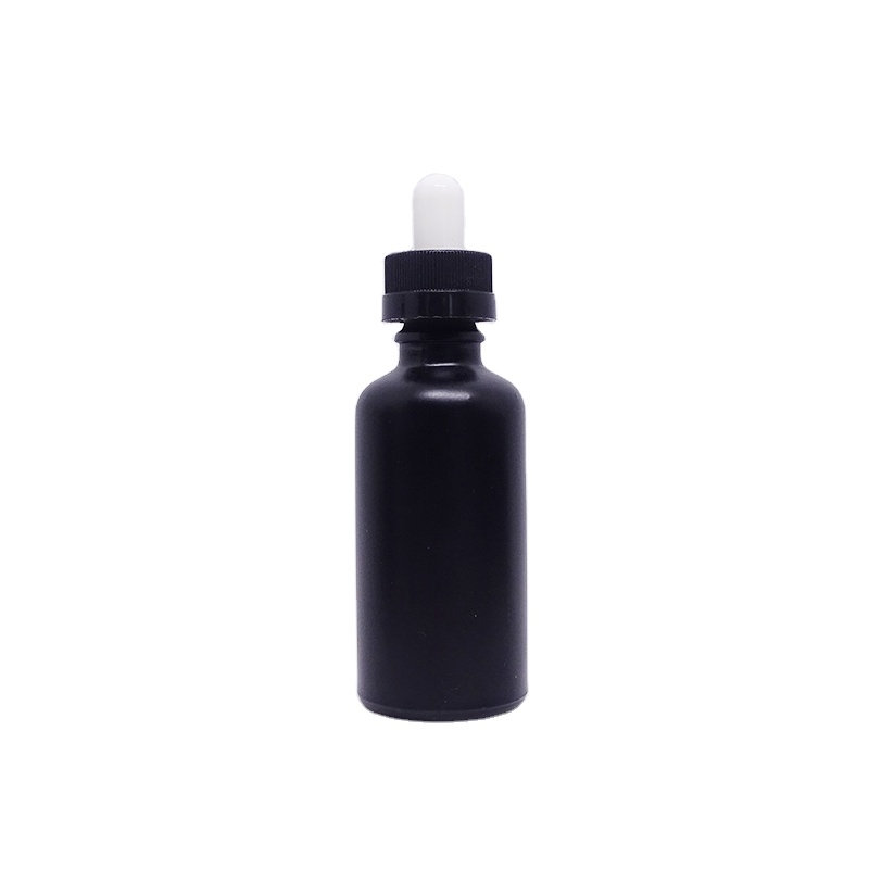 100ml black hair oil serum dropper bottles cosmetic packaging for skin care