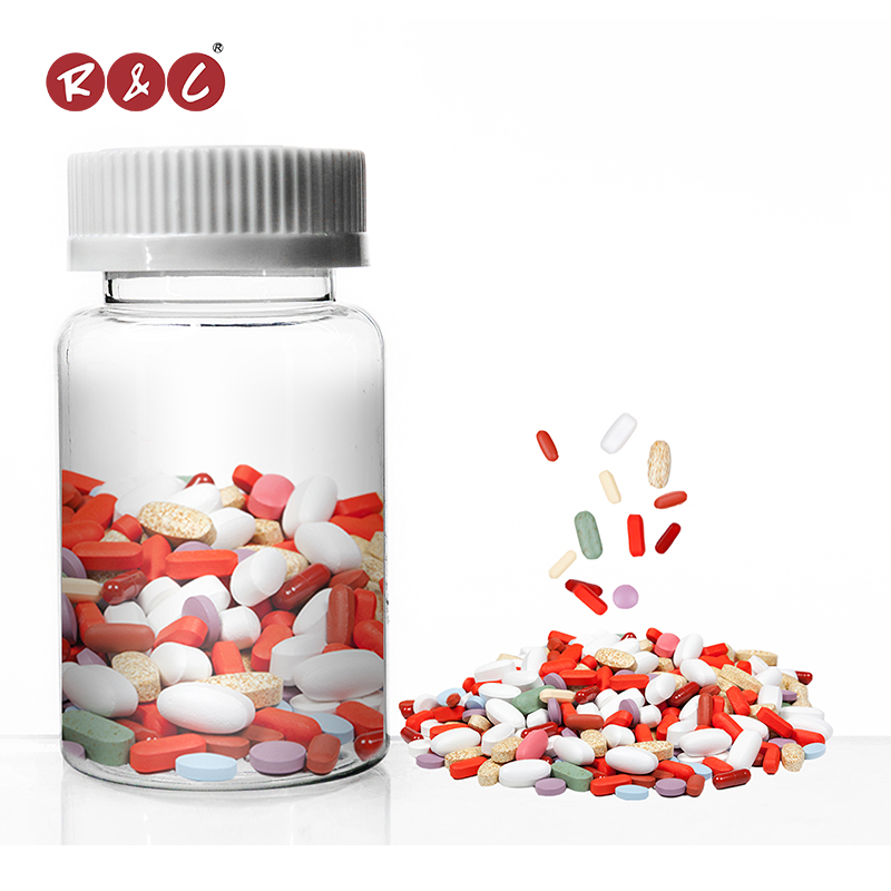 100ml childproof cap plastic cbd oil capsules bottle