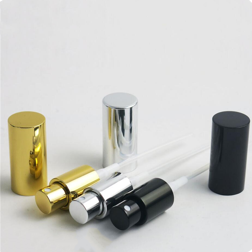 100ml clear amber green blue refillable perfume glass spray bottle for essential oil