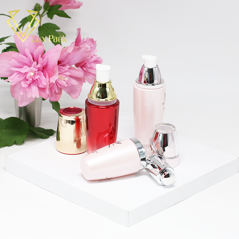 100ml clear glass cosmetic packing bottle with disc top cap for lotion cosmetic