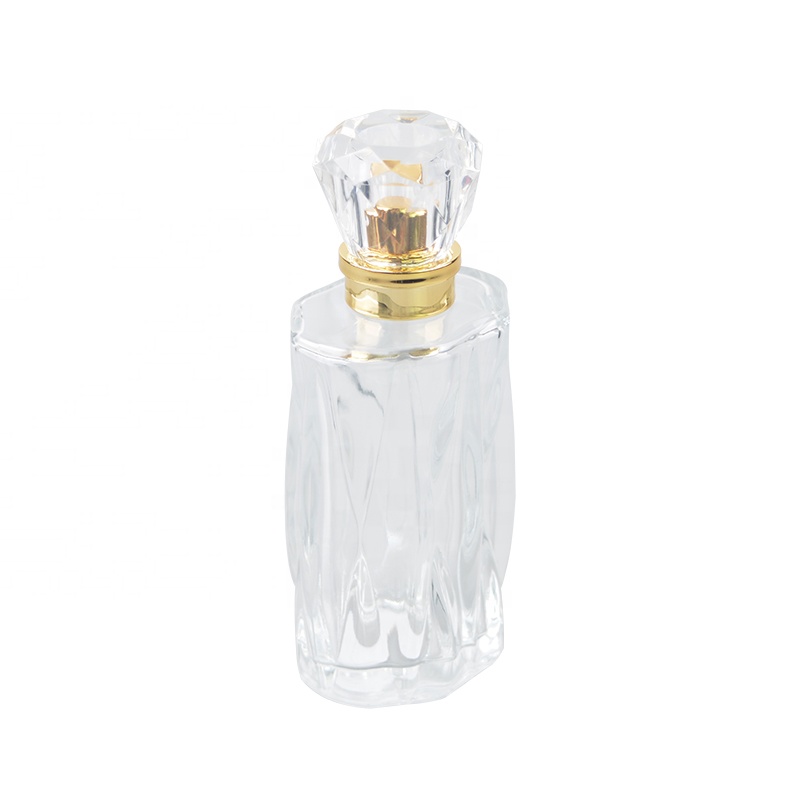 100ml clear glass perfume bottle with surlyn cap