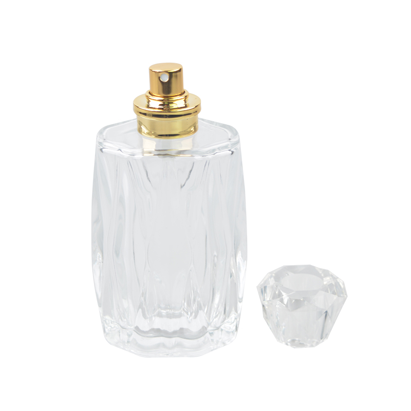 100ml clear glass perfume bottle with surlyn cap