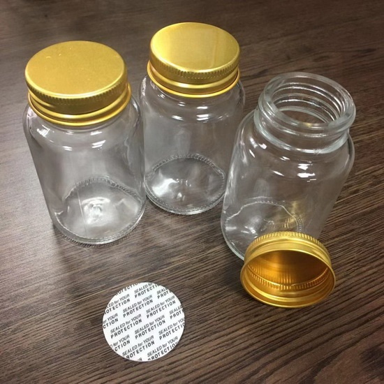 100ml clear glass pill bottle for medicine package