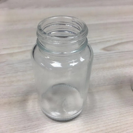 100ml clear glass pill bottle for medicine package