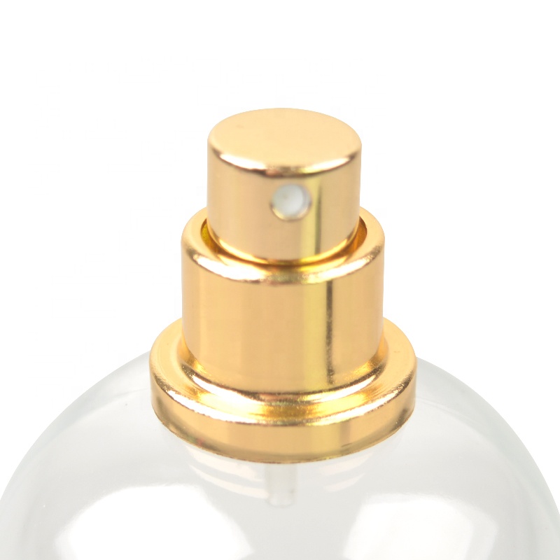 100ml clear perfume bottle glass bottle with shiny ABS cap