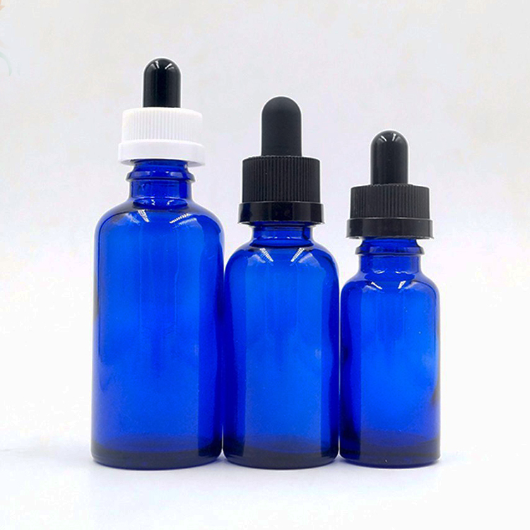 100ml cobalt blue glass bottles with plastic white mist spray cap