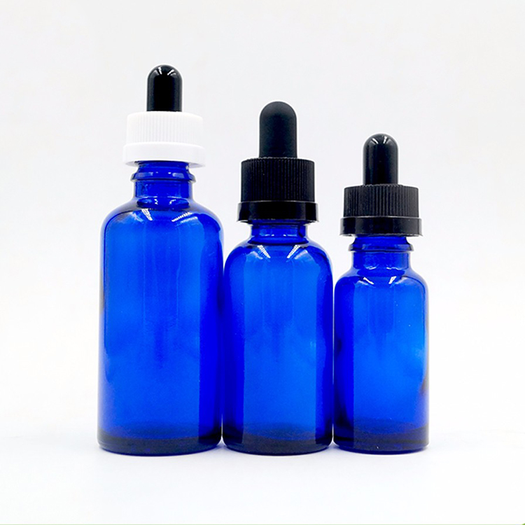 100ml cobalt blue glass bottles with plastic white mist spray cap